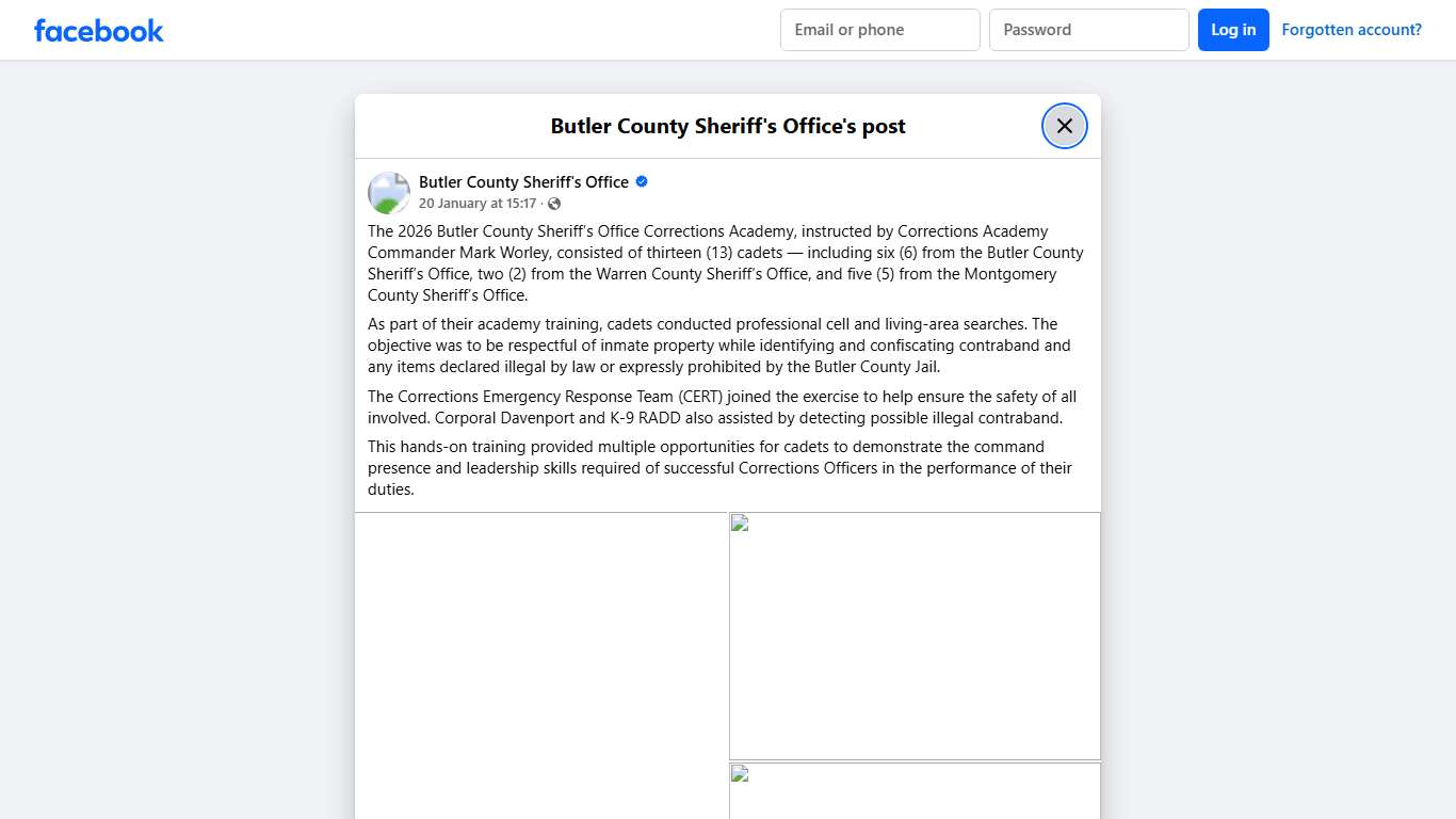 The 2026 Butler County... - Butler County Sheriff's Office Facebook